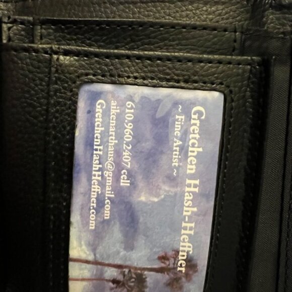 Wallet, Trifold, Faux Leather, Women's with Cardinal, NEW - Picture 5 of 8